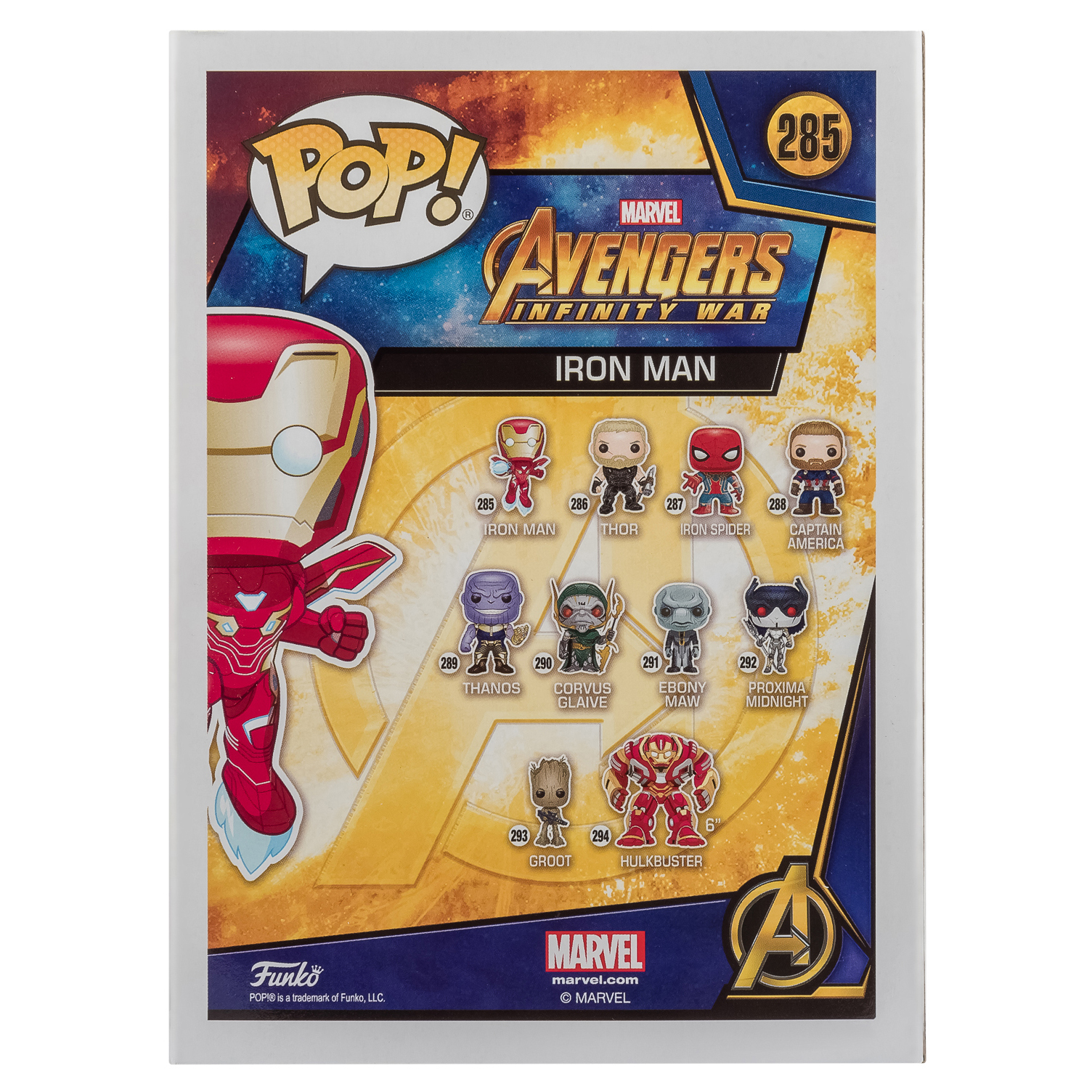 Фигурка Funko Pop bobble Marvel Avengers Infinity war Iron man - фото 3