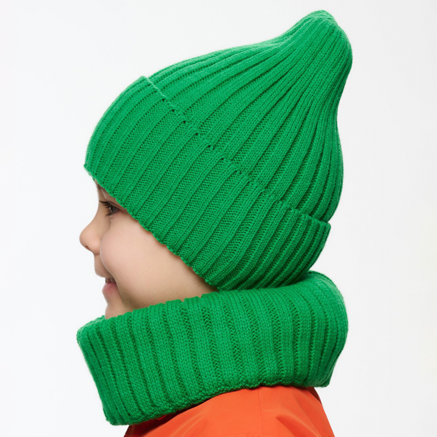 Шапка и снуд NYCkids NYC-H-45-pumpW-green - фото 8