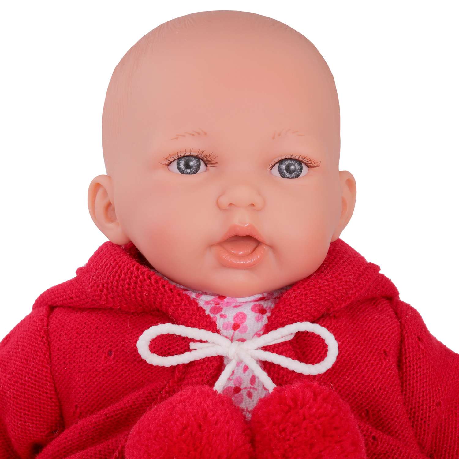 Кукла озвученная Antonio Juan Реборн Азалия в красном 27 см говорит смеется мягконабивная 12020 - фото 9