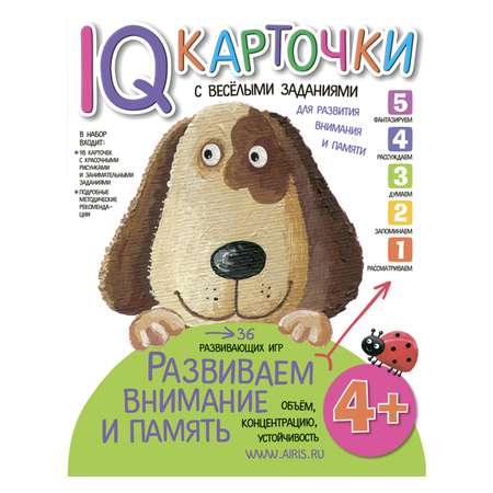 Карточки с веселыми заданиями Айрис ПРЕСС Развиваем внимание и память 4+ - Куликова Е.Н.