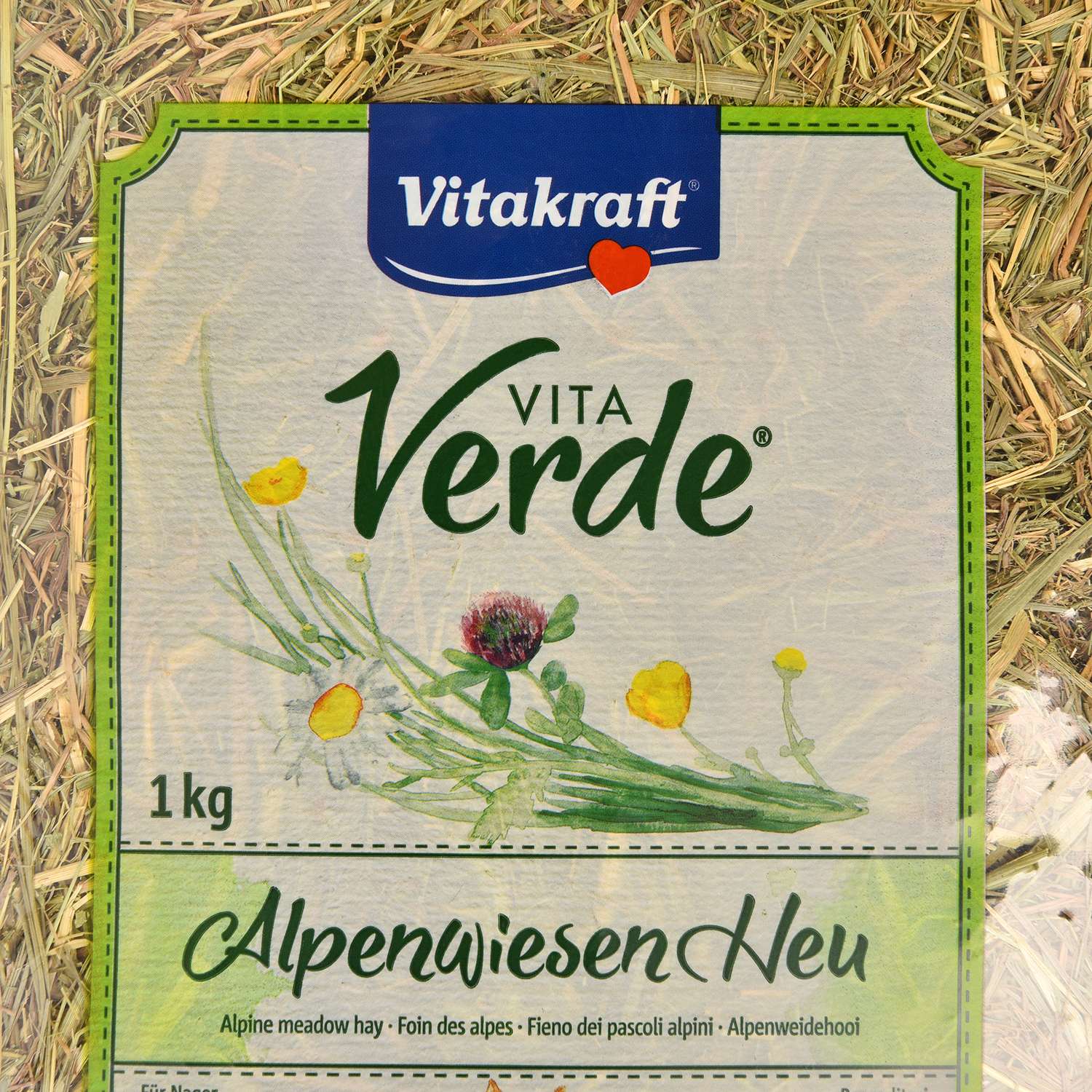 Лакомство Vitakraft 1кг для грызунов Vita Verde Сено альпийское - фото 2