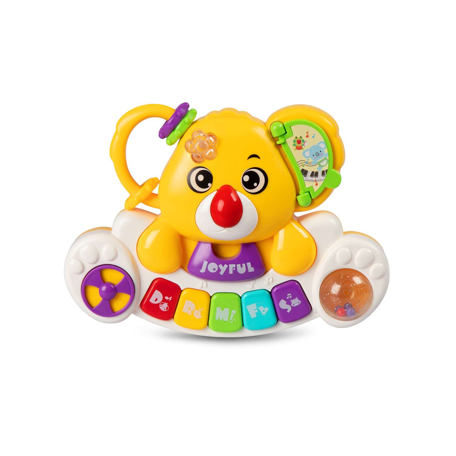 Игрушка развивающая Smart Baby Пианино обучающее Коала цвет желтый со звуковыми и световыми эффектами - фото 8