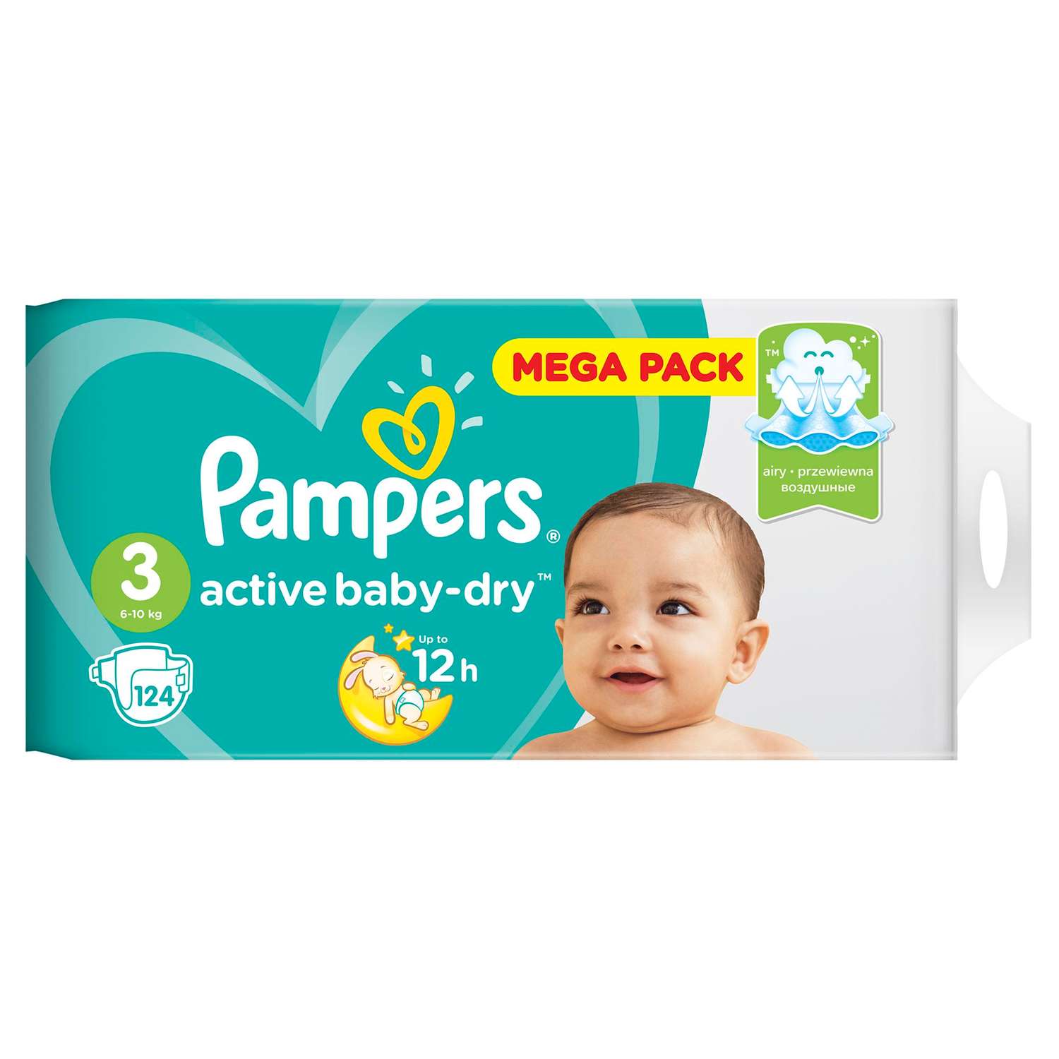 Подгузники Pampers Active Baby-Dry 3 6-10кг 124шт - фото 12