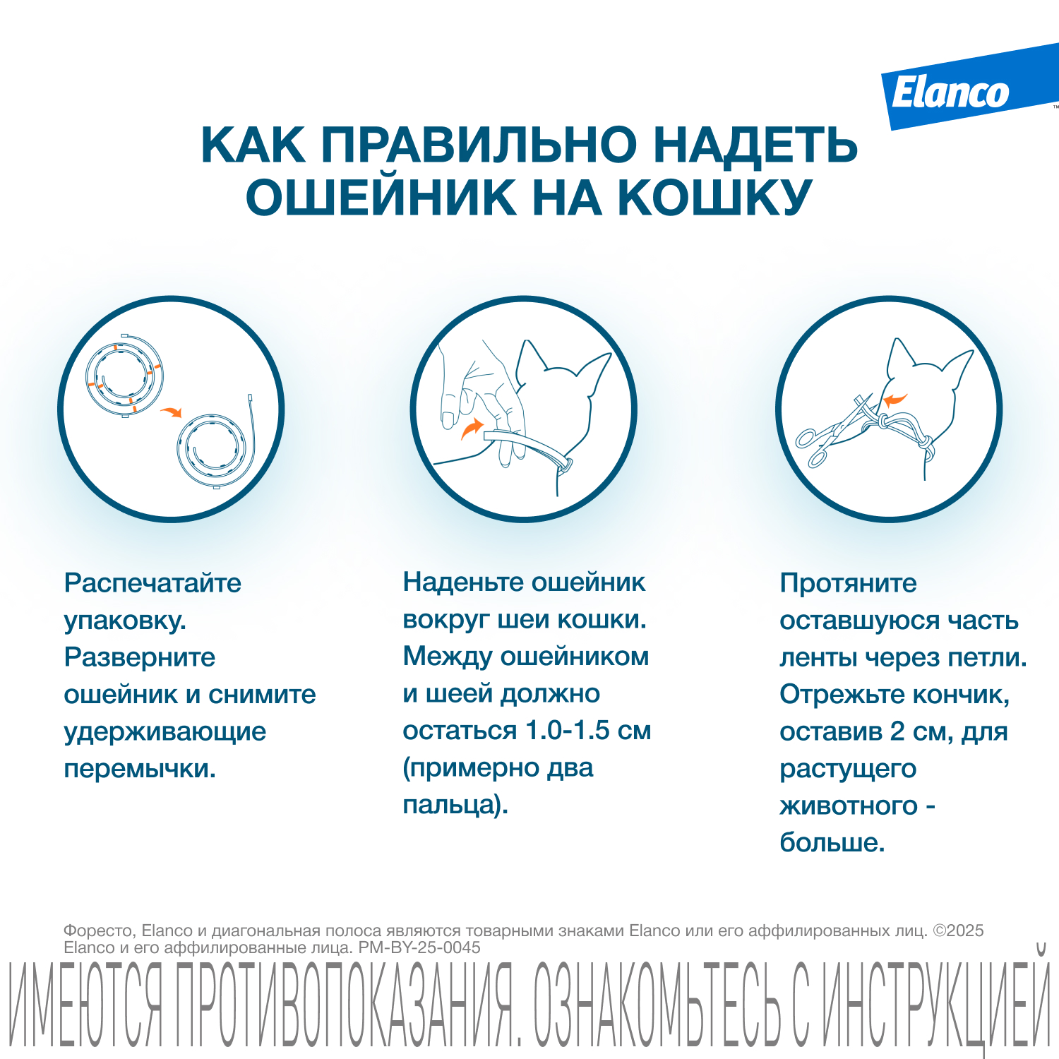 Ошейник для кошек Elanco Foresto от блох и клещей защита 8месяцев 38см 65232 - фото 14