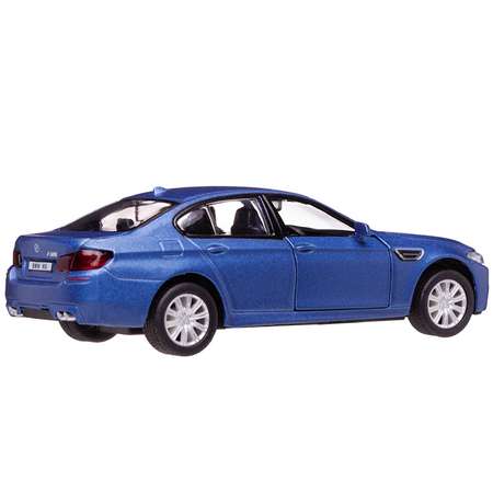 Машина металлическая Uni-Fortune BMW M5 инерционная голубой матовый цвет двери открываются