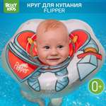 Круг для купания ROXY-KIDS надувной на шею для новорожденных и малышей Flipper Рыцарь