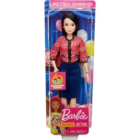 Кукла Barbie к 60летию Кем быть Политик GFX28