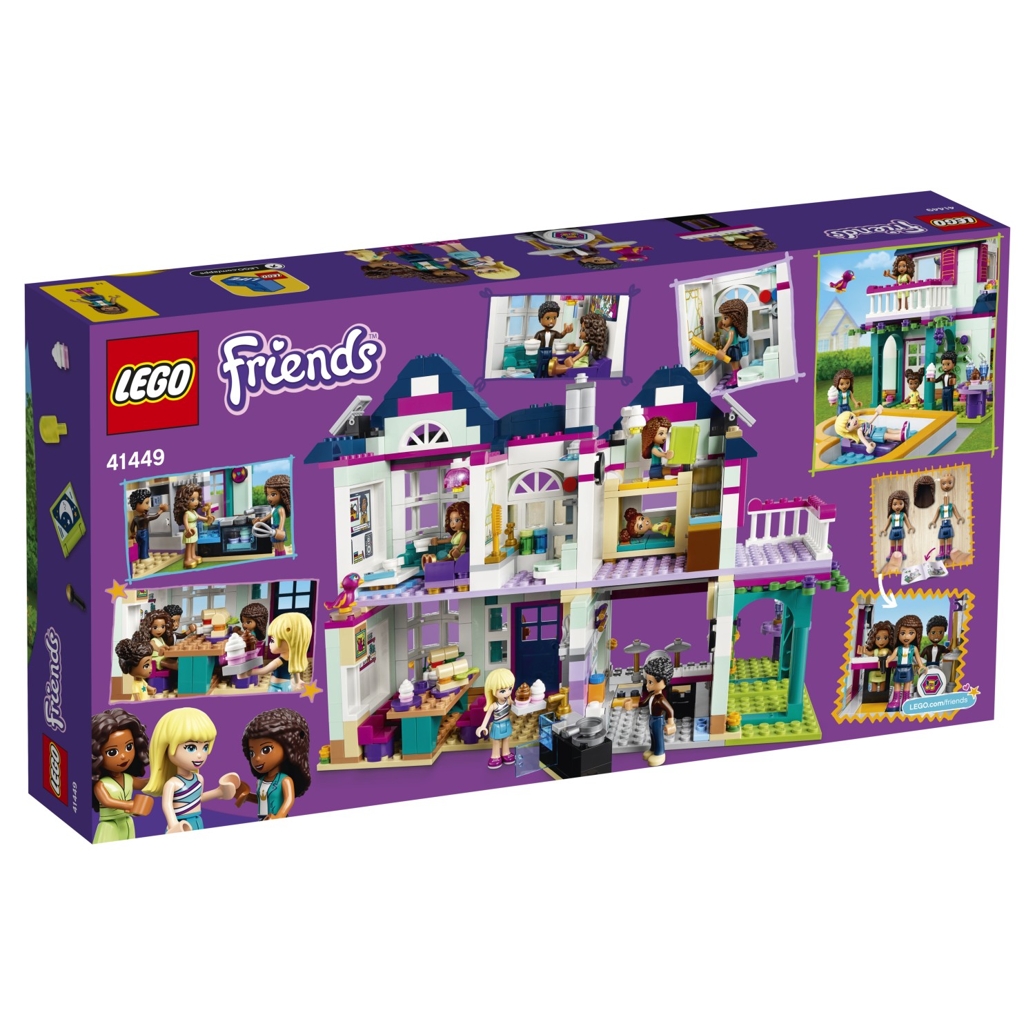 Конструктор LEGO Friends Дом семьи Андреа 41449 купить по цене 999 ₽ в  интернет-магазине Детский мир