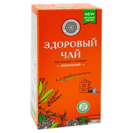Чай Фабрика Здоровых Продуктов Здоровый с травами 1.8г*25пакетиков