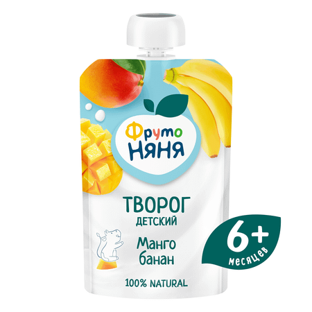 Творог ФрутоНяня манго-банан 4.2% 90г