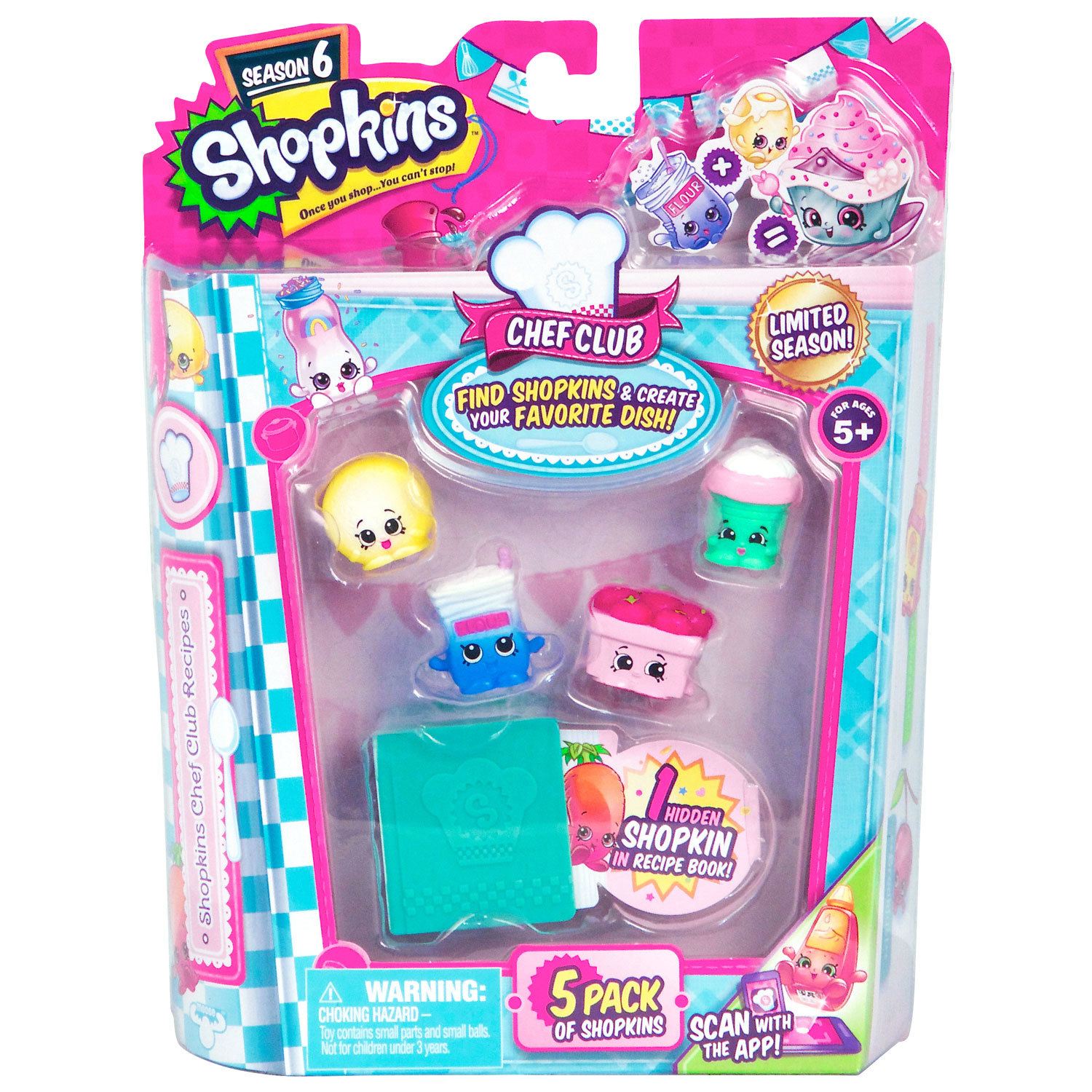 Набор фигурок Shopkins 5 шт в непрозрачной упаковке (Сюрприз) - фото 1