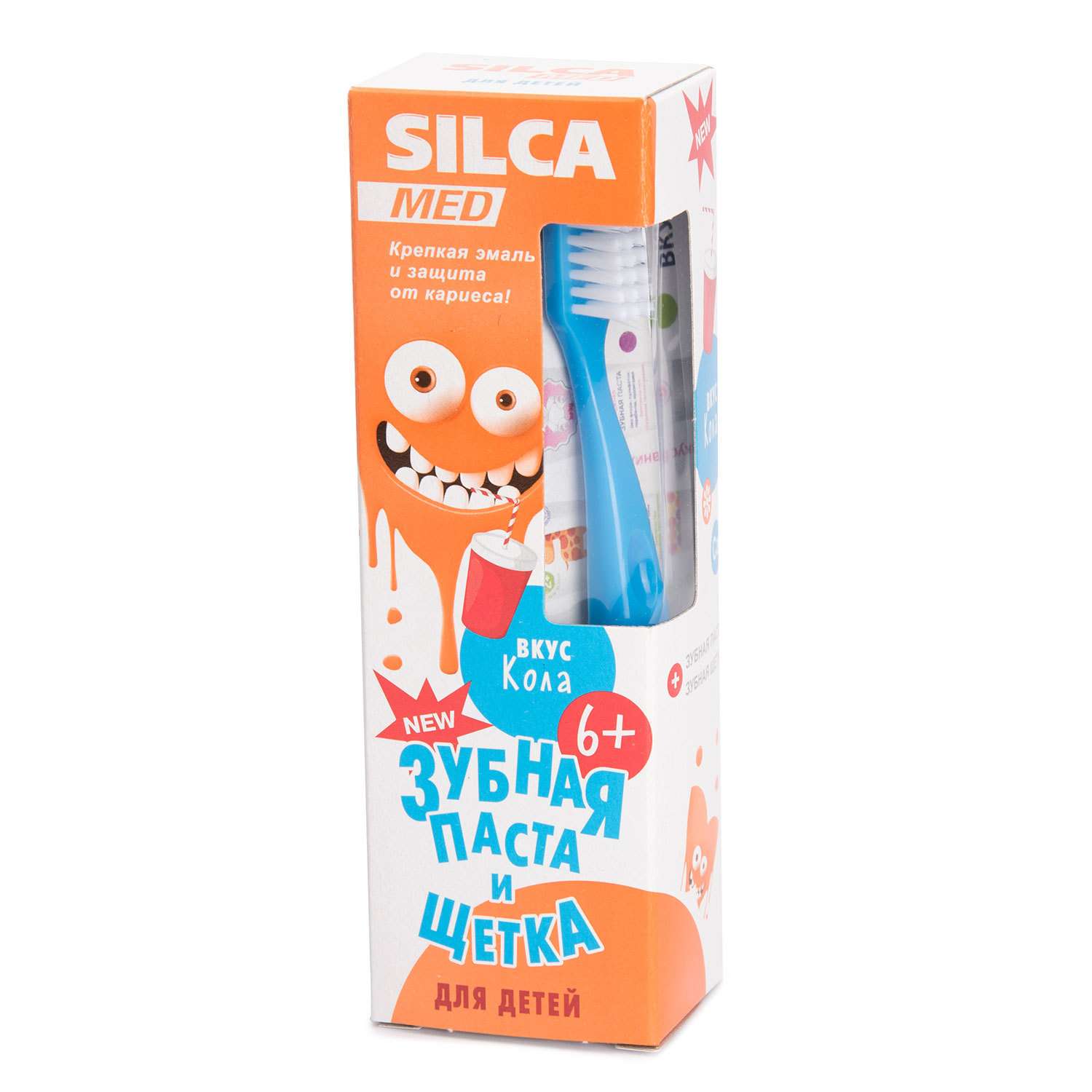 Промо набор Silca Зубная паста детская со вкусом колы + Зубная щетка мягкая в ассортименте - фото 4