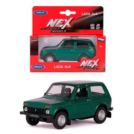 Автомобиль Welly LADA LADA Niva 1:38 зеленый