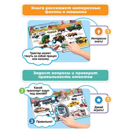 Комплект говорящих книжек BertToys Нажималки: Животные + Транспорт