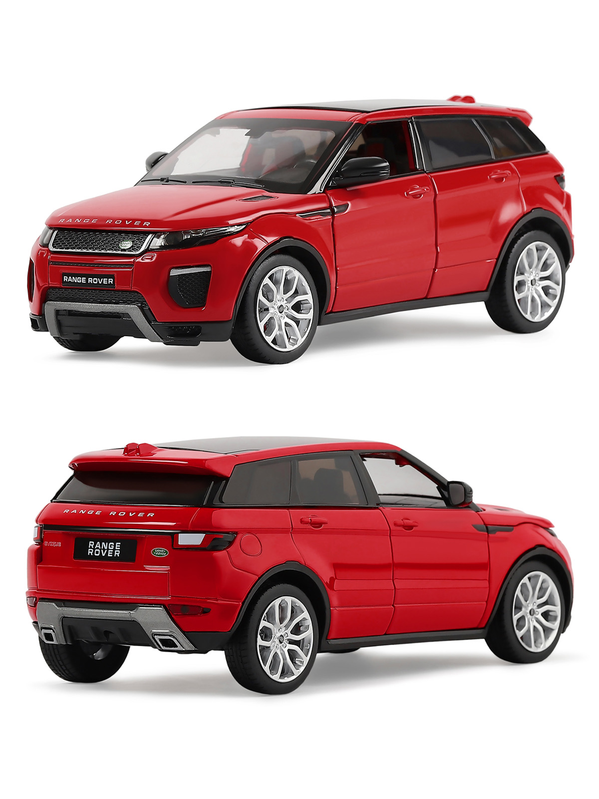 Внедорожник АВТОпанорама Land Rover Range Rover Evoque HSE 1:24 красный JB1200120 - фото 6