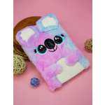 Блокнот плюшевый iLikeGift Happy koala pink-blue 80 листов