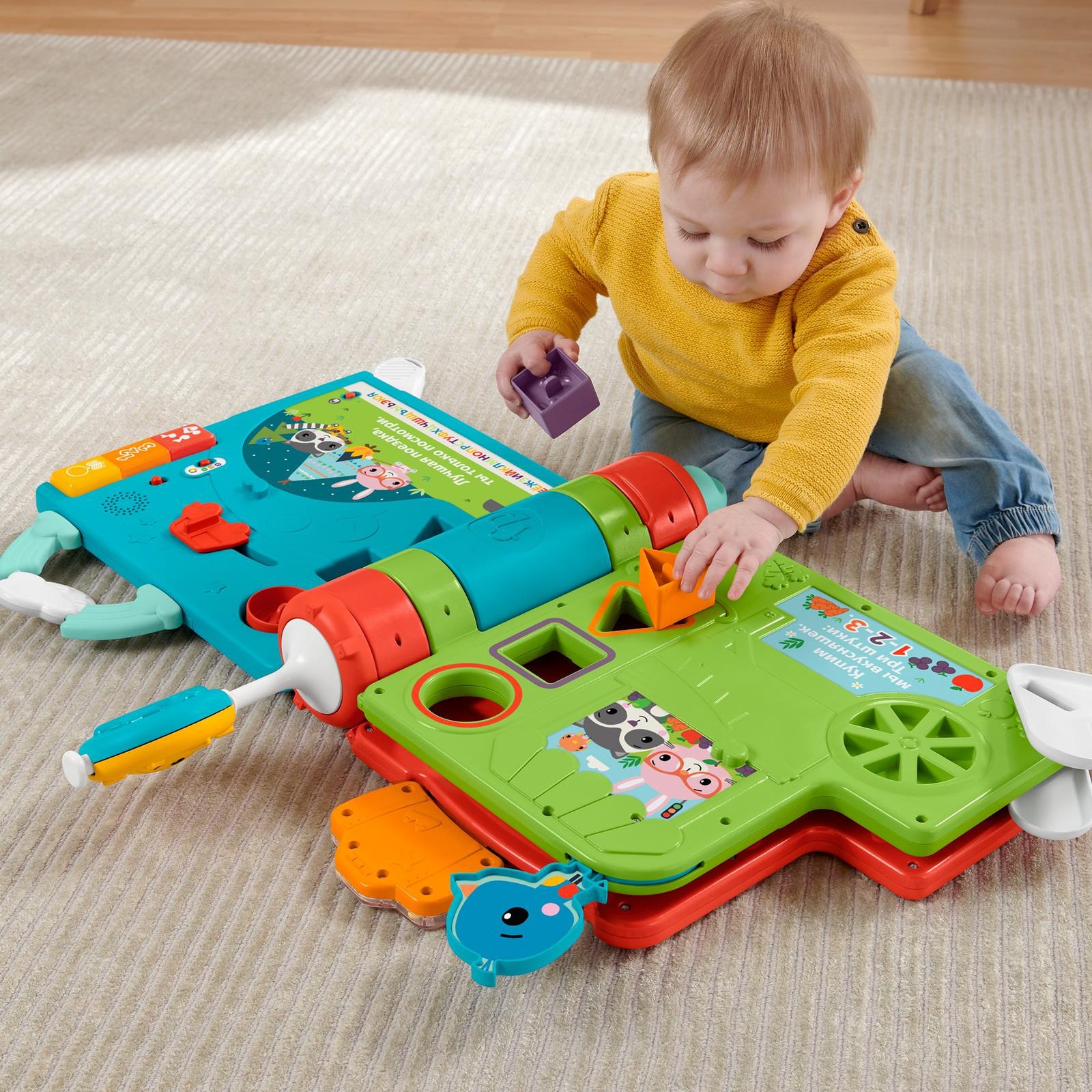 Игрушка Fisher Price Книга познавательная поездка HCL02 - фото 12