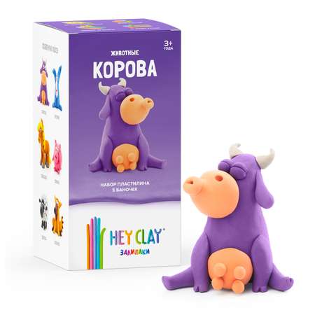 Пластилин Hey Clay Залипаки Корова