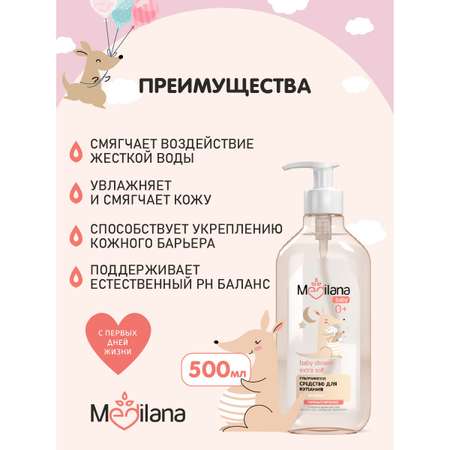 Средство для купания малыша MEDILANA ультрамягкое и успокаивающее500 мл