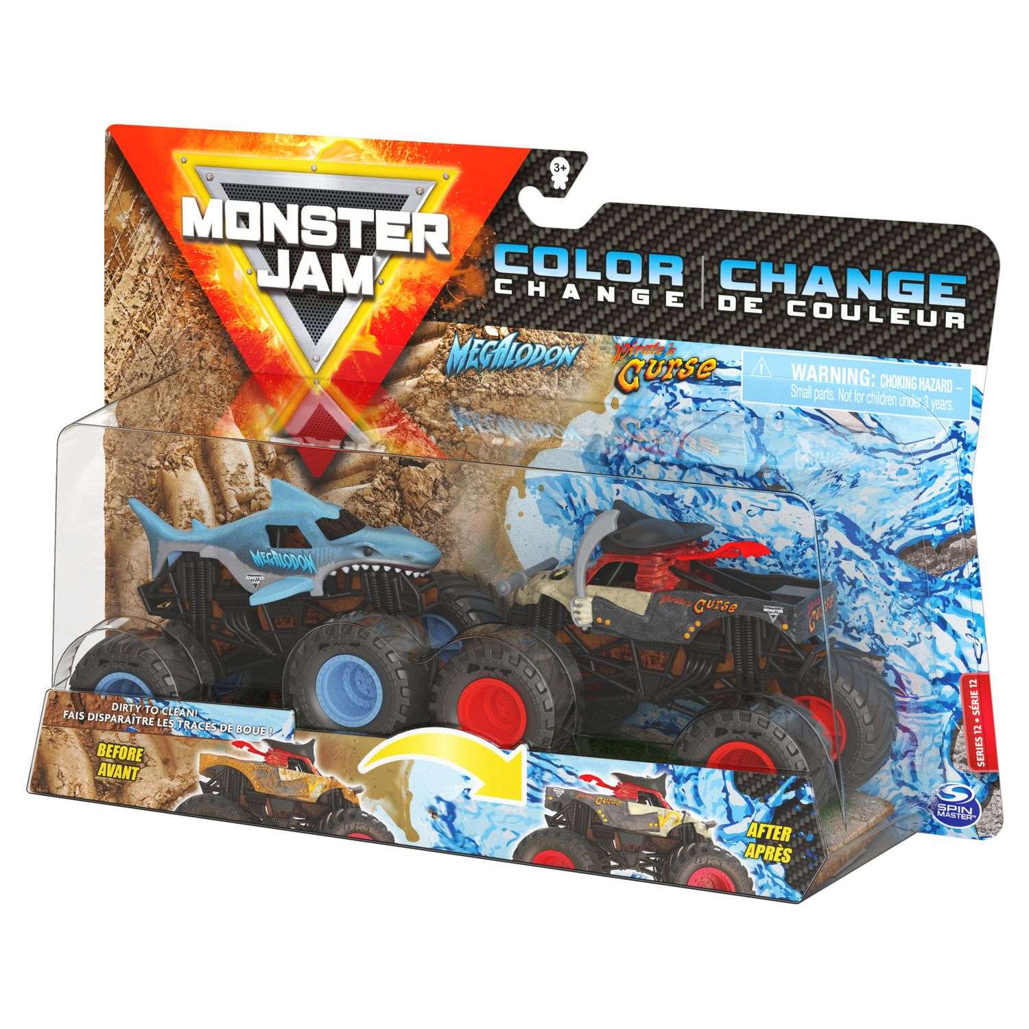 Машинка Monster Jam 1:64 2шт MegalodonV PiratesCurse6044943/20128653 6044943 - фото 3