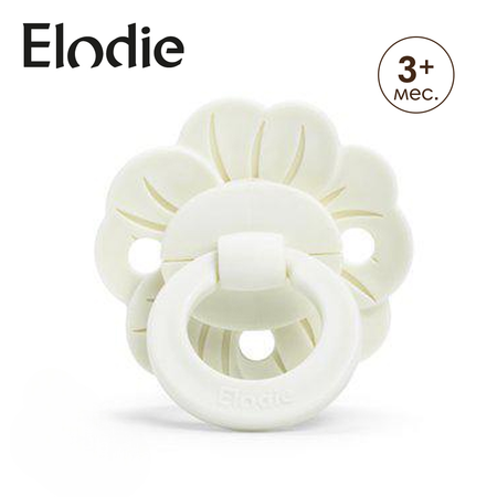 Пустышка детская силиконовая Elodie Binky Bloom Vanilla White 3 мес+