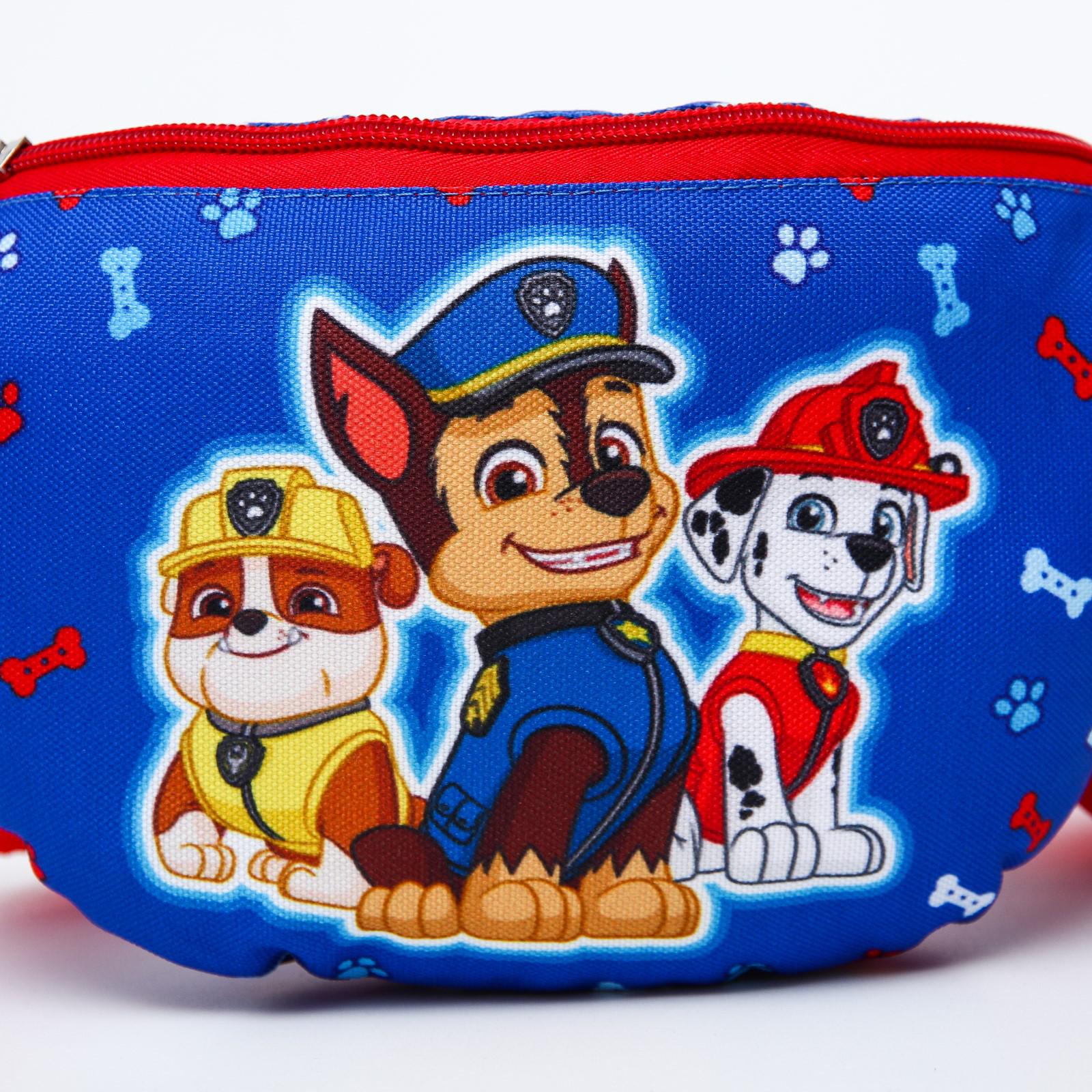 Сумка поясная Paw Patrol 25х6х13 см на молнии Щенячий патруль - фото 2