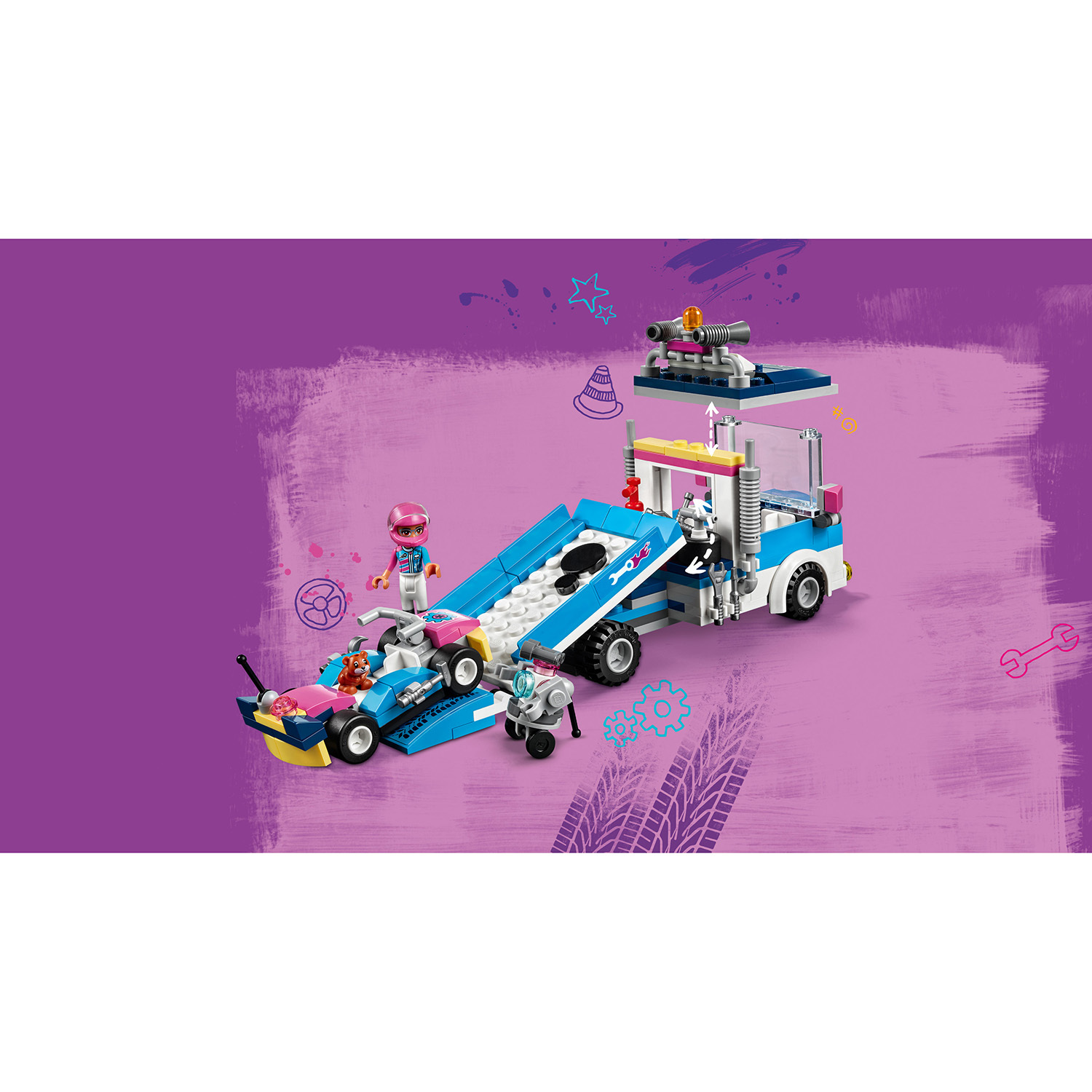 Конструктор LEGO Friends Грузовик техобслуживания 41348 - фото 8