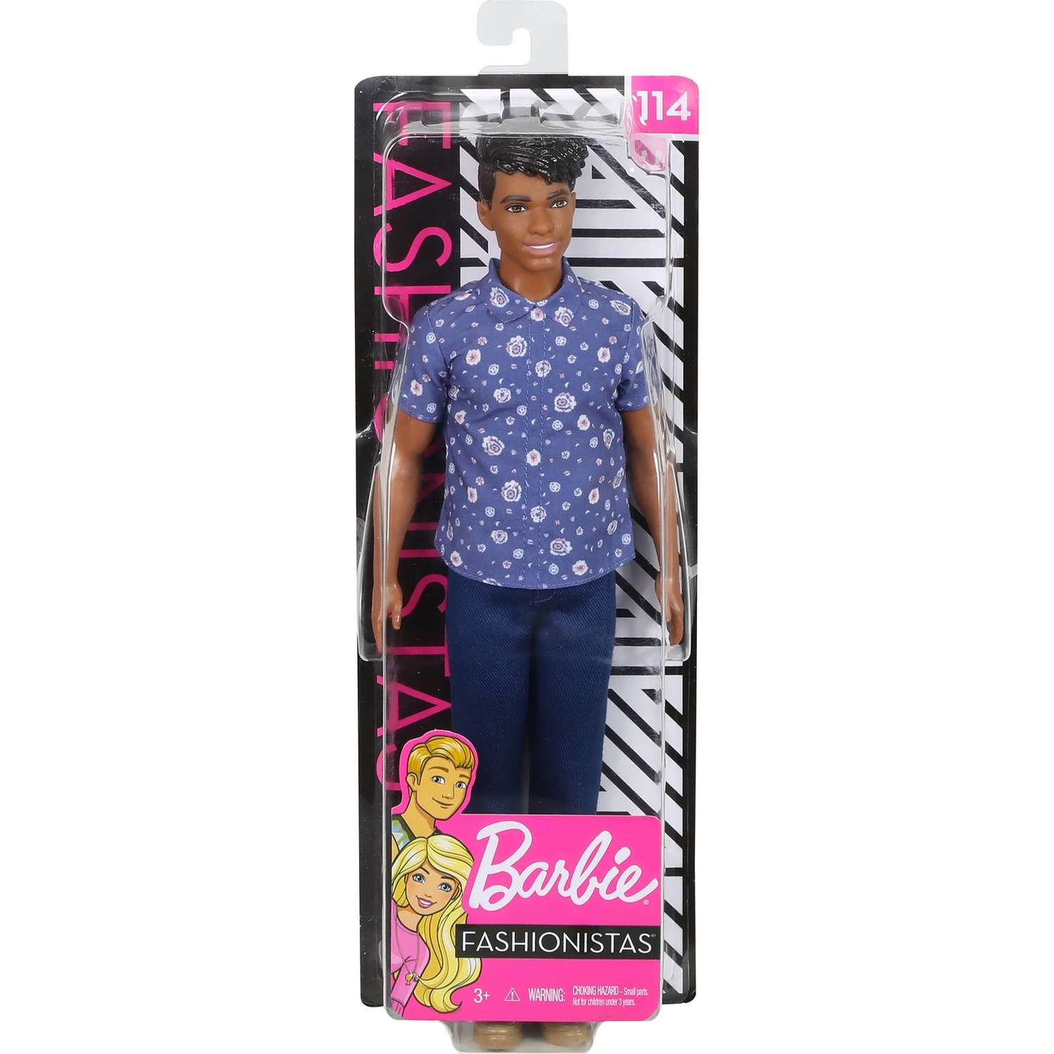 Кукла Barbie Игра с модой Кен 114 В рубашке с цветочным принтом FXL61 DWK44 - фото 2