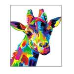 Алмазная мозаика Seichi Разноцветный жираф 15х20 см