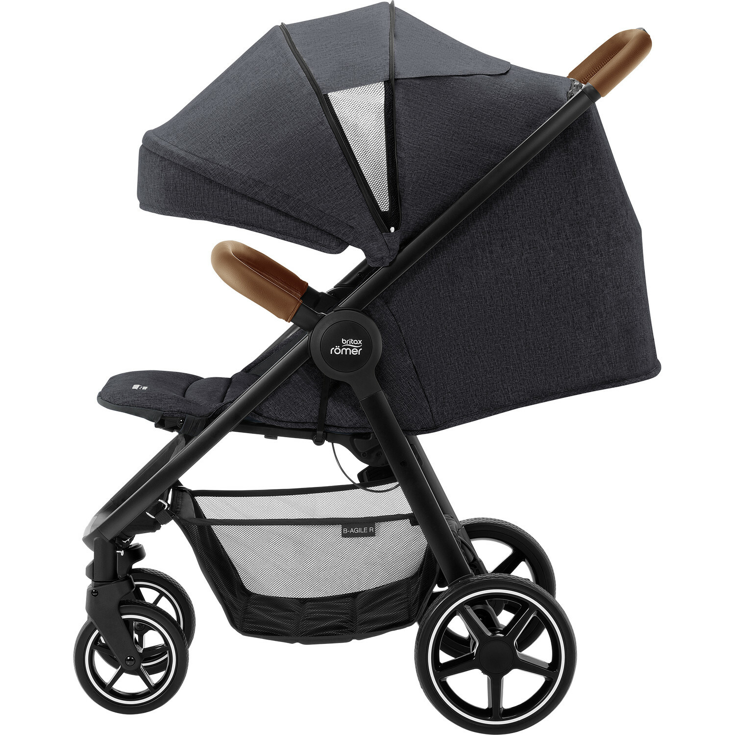 Коляска Britax Roemer B-Agile R Black Shadow-Brown - фото 3