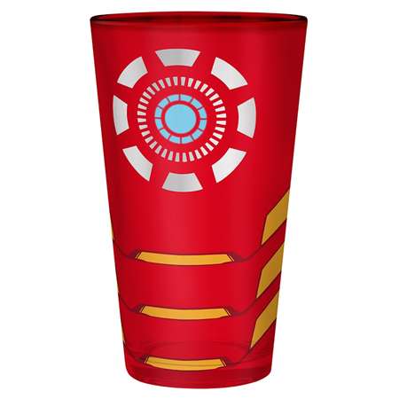 Бокал ABYStyle стеклянный Marvel Large Glass XXL 400 ml Iron Man box x2 ABYVER136