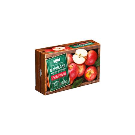 Мармелад Озёрский сувенир Яблочный натуральный продукт 2 пачки по 320 грамм