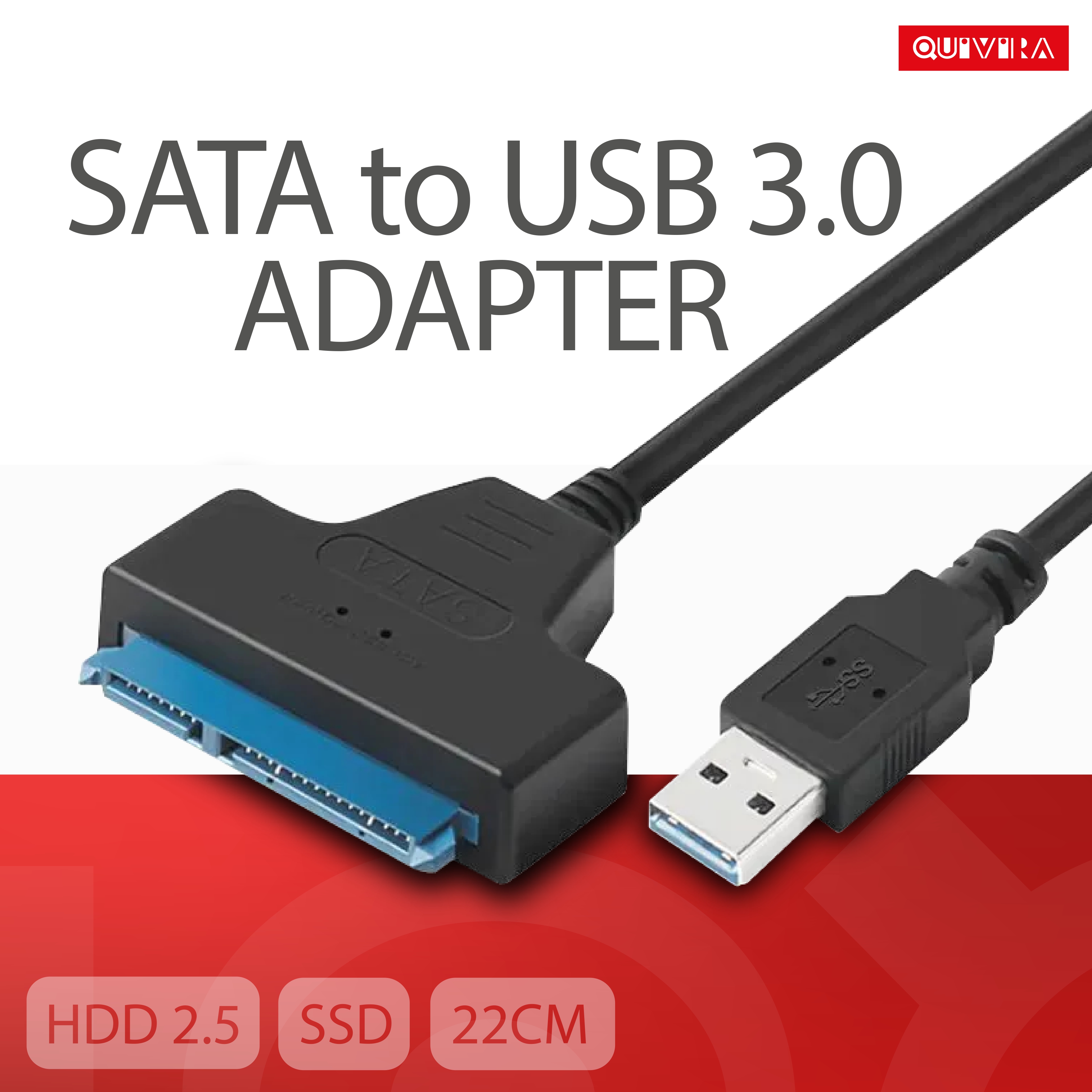 Переходник USB — SATA (7+15, для 2,5′ HDD)