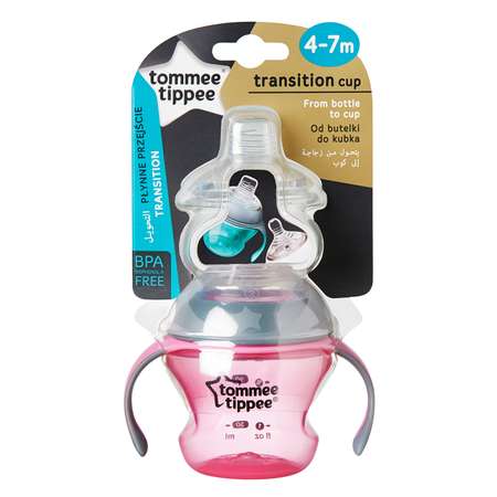 Бутылочка-поильник Tommee tippee 150мл с 4месяцев Розовая 44708587-1