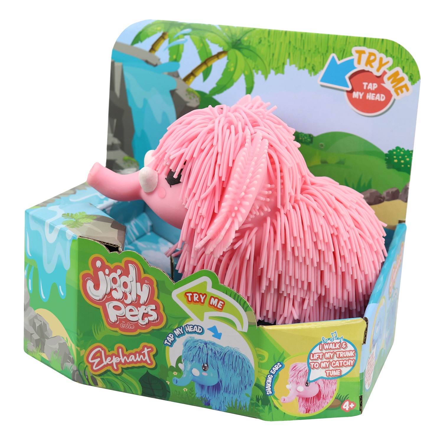 Игрушка Jiggly Pets Мамонтенок интерактивный Розовый 40393 - фото 7