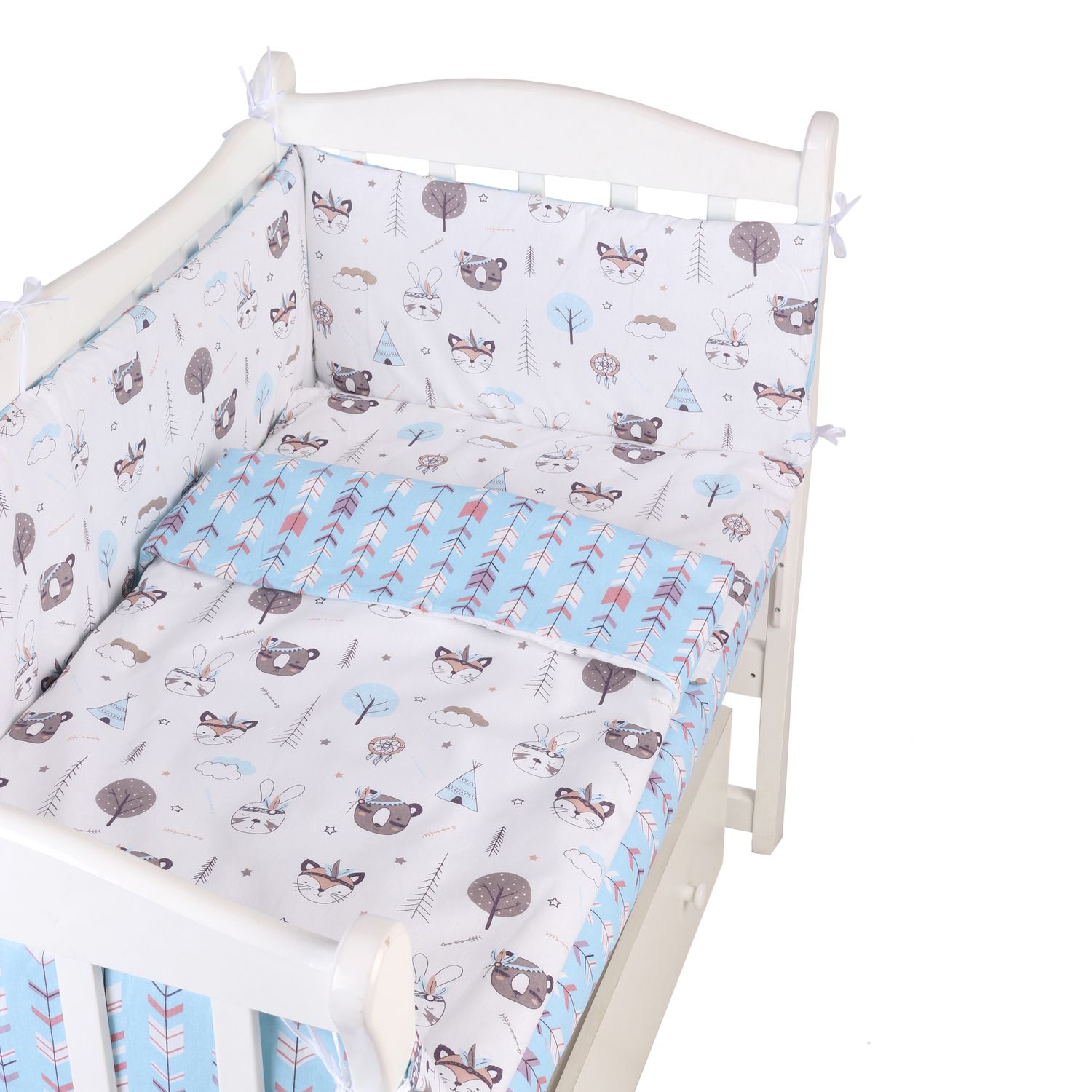 Комплект постельного белья Amarobaby Индейцы 7предметов AMARO-3007-In - фото 4