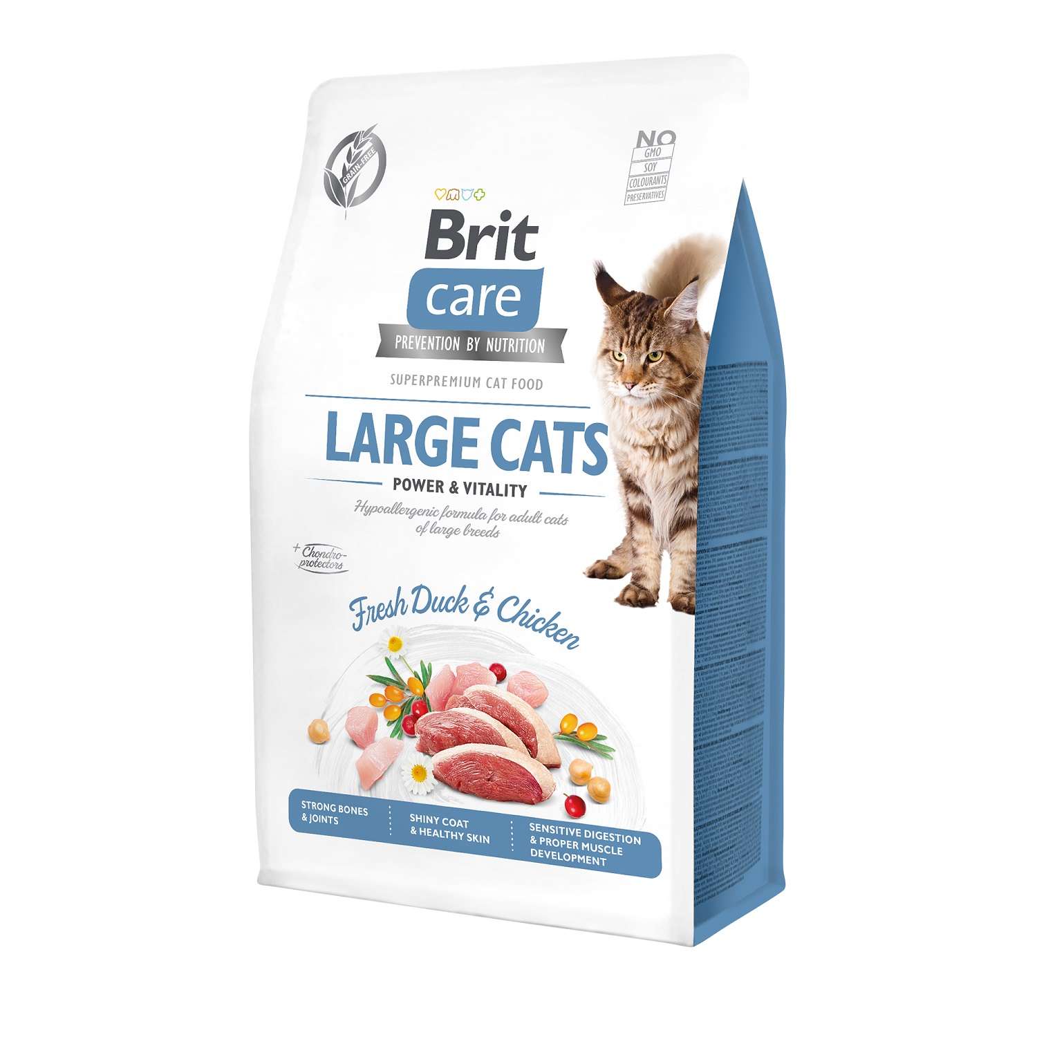 Корм для кошек Brit 400г Care GF Large cats Power Vitality для крупных пород - фото 1
