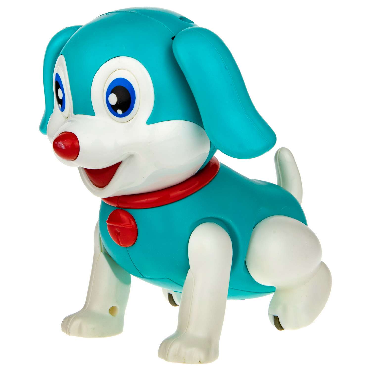 Робот собака Веселый щенок 1TOY Дружок умная интерактивная музыкальная игрушка бирюзовый - фото 2