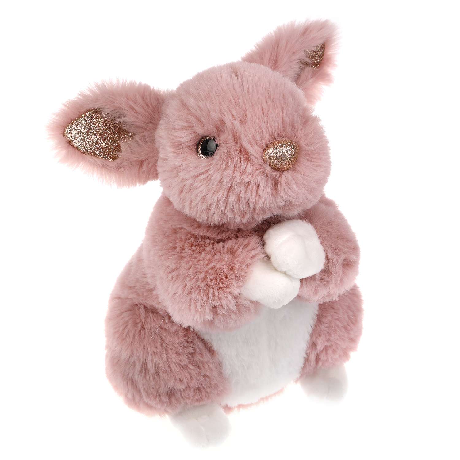 Мягкая игрушка Fluffy Family Зайка 20 см розовый - фото 1