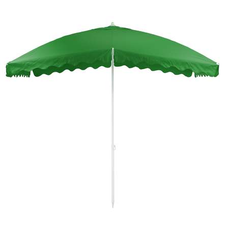 Зонт пляжный BABY STYLE от солнца большой 2х3 м плащевка с клапаном квадратный Oxford зеленый