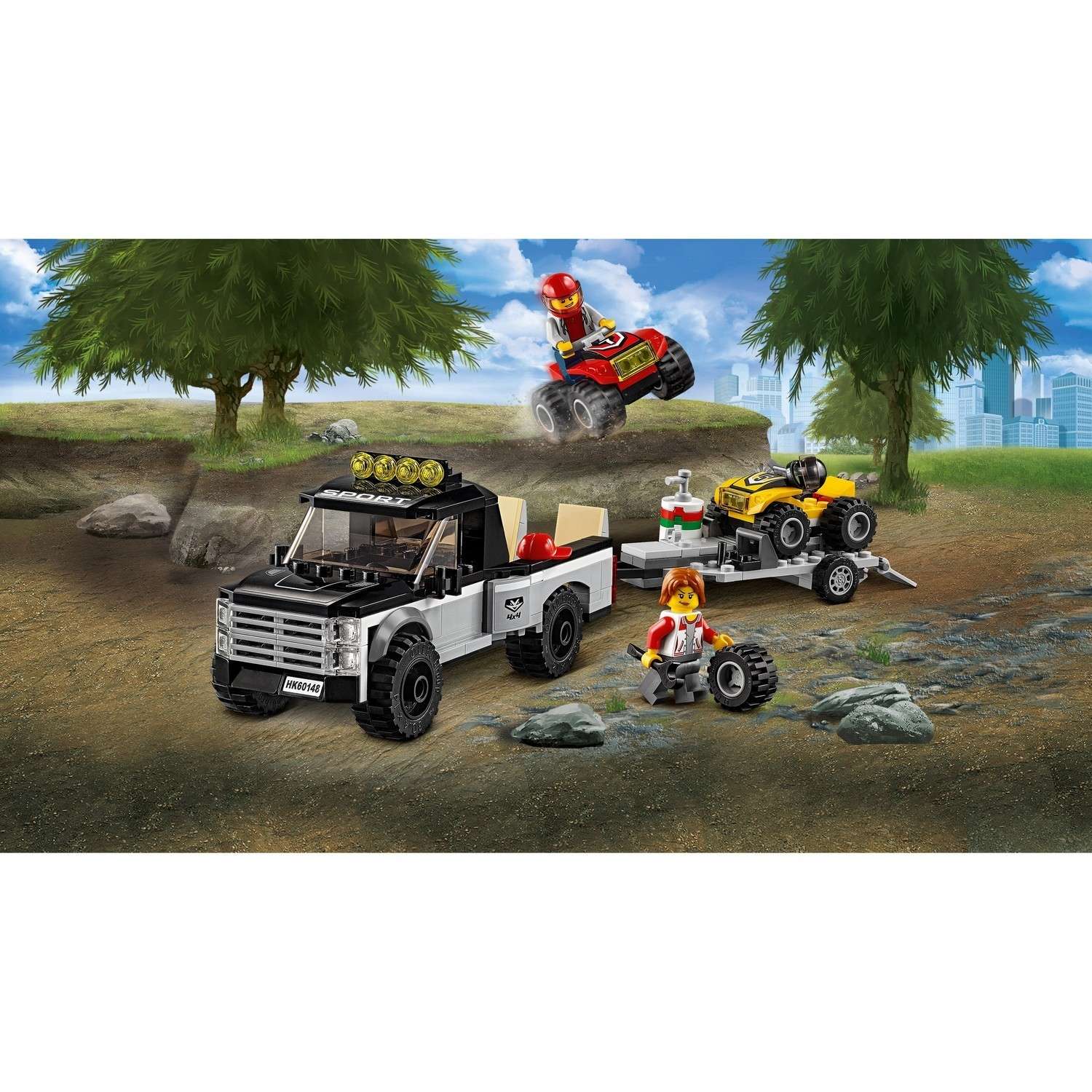 Конструктор LEGO City Great Vehicles Гоночная команда (60148) - фото 4