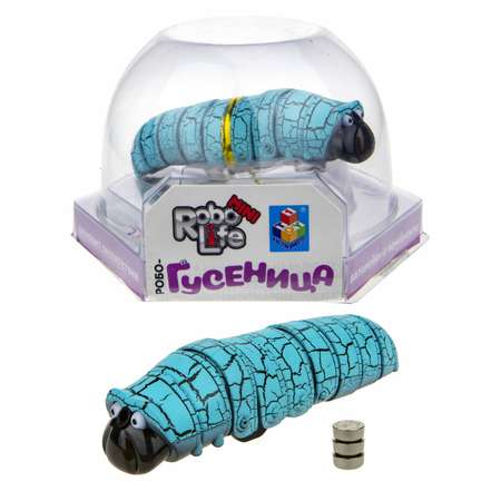 Игрушка интерактивная Robo Life Робо Гусеница голубая
