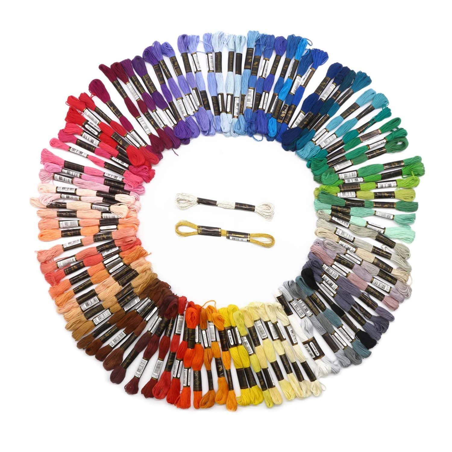 Мулине Bestex хлопковое для вышивания и творчества большой набор 100 цветов - фото 1