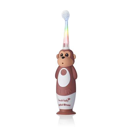 Зубная щетка электрическая Brush-Baby Sonic WildOnes звуковая Обезьяна 0-10 лет