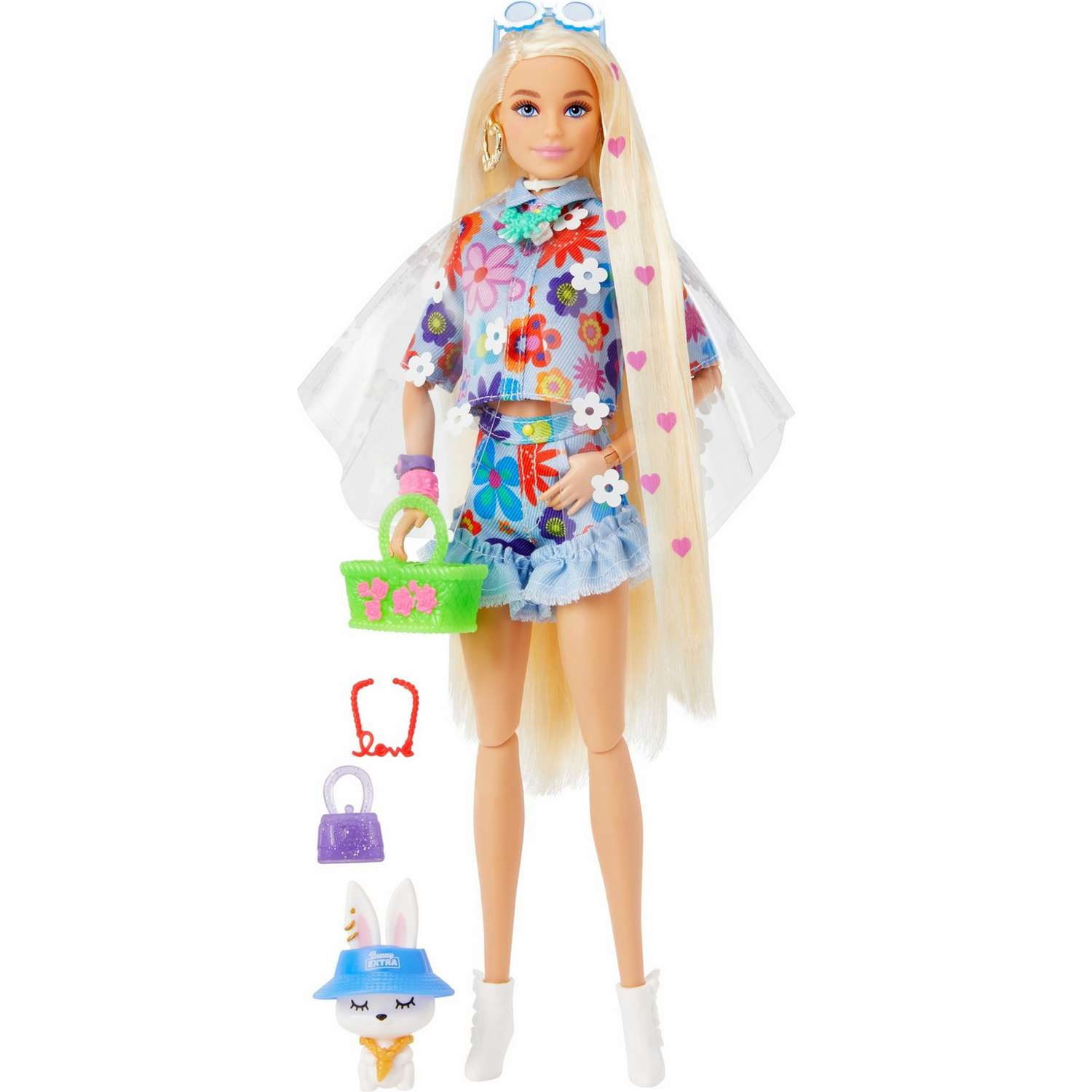 Кукла Barbie Экстра в одежде с цветочным принтом HDJ45 HDJ45 - фото 1