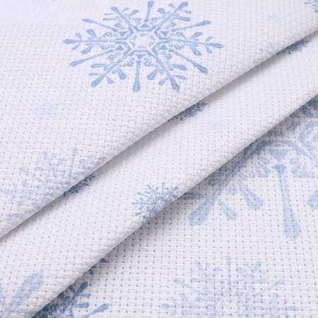 Канва Bestex для вышивания шитья и рукоделия дизайнерская 30*30 см Снежинки