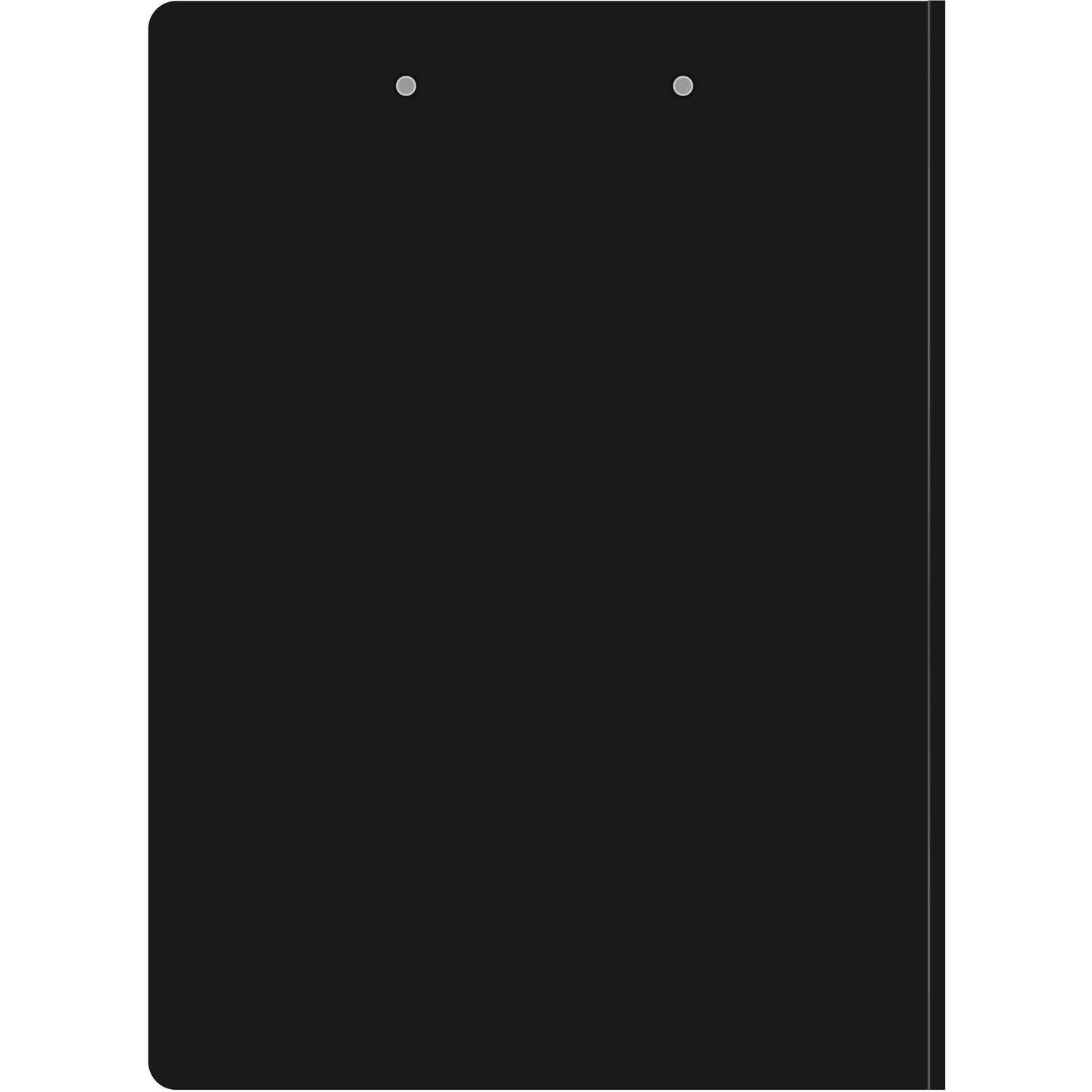 Папка-планшет Бюрократ A4 пластик черный с крышкой - фото 2