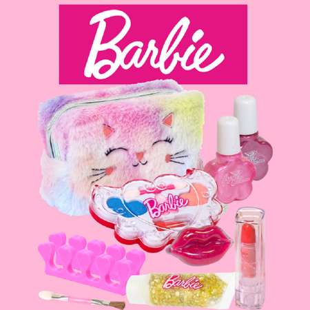 Набор детской косметики Barbie для девочек Мех