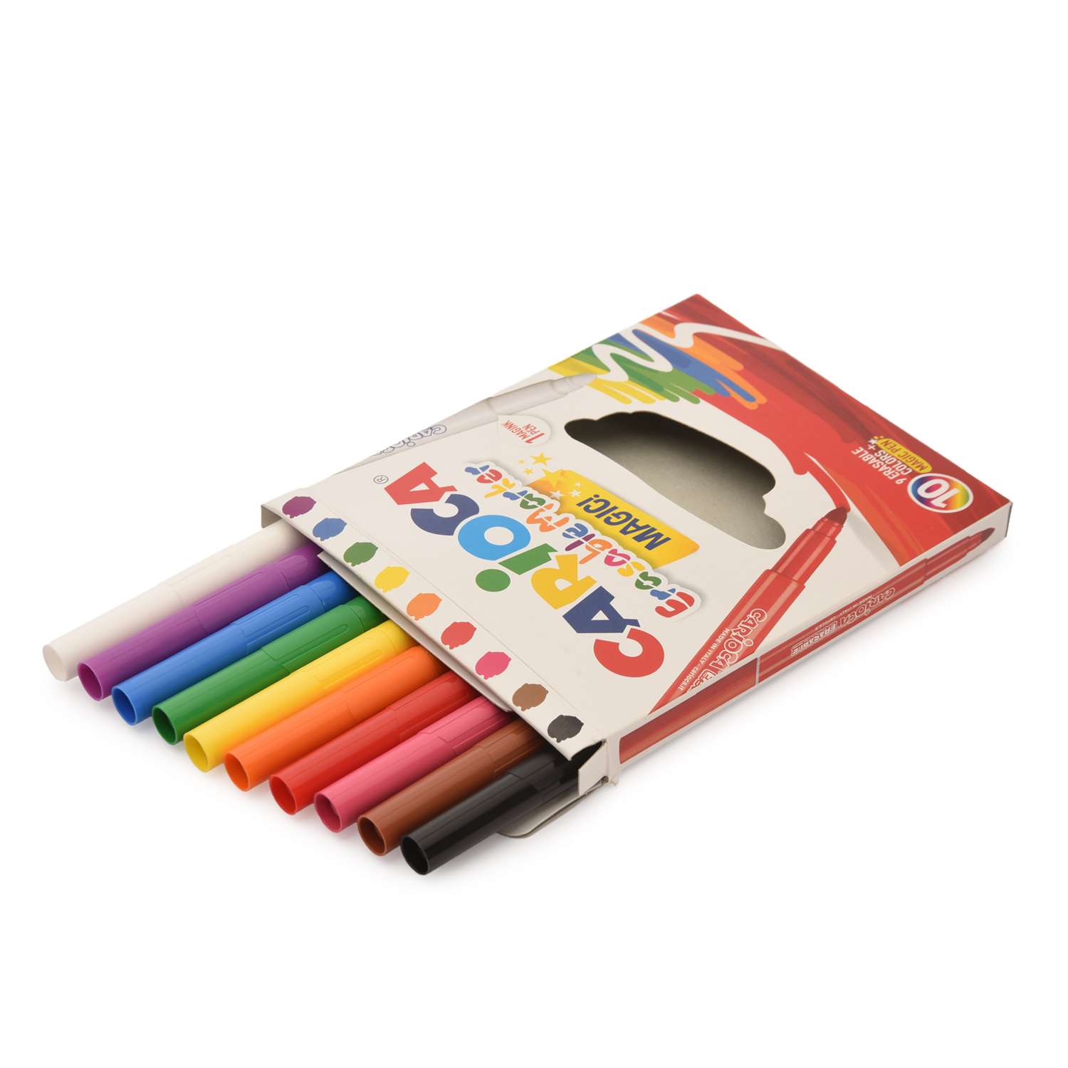 Фломастеры CARIOCA Universal ERASABLE 41238 стираемые 10 цв. - фото 4