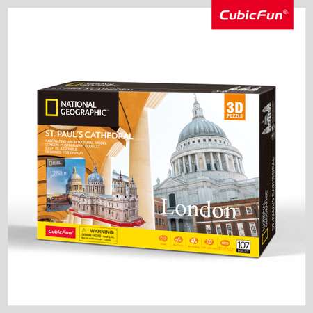 3D Пазл CubicFun National geographic собор Святого Павла 107 деталей